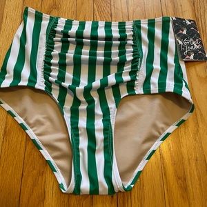 Kortni Jeane Striped Ruched bottoms